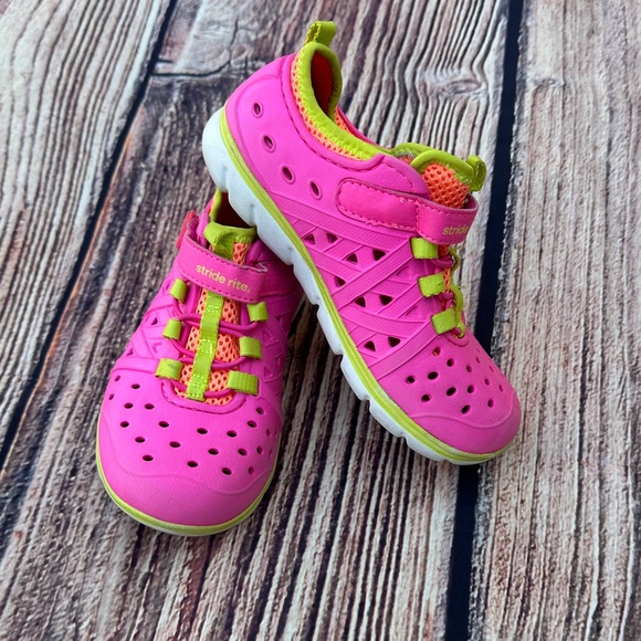Stride Rite Other - Stride Rite Kids Neon Pink and Lime Sneakers